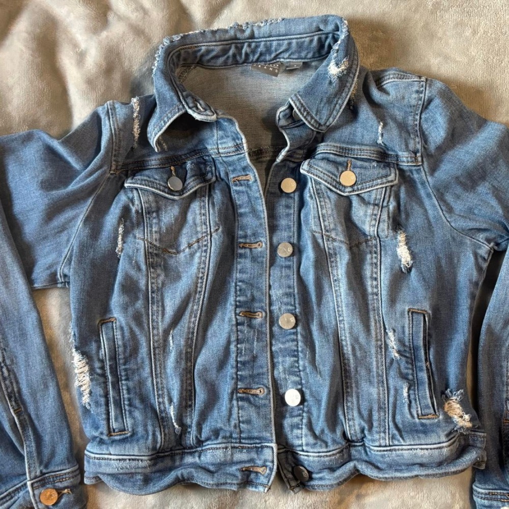Soho Ne York & Company Distressed Jean Jacket- Small